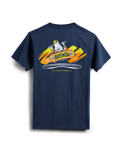 Skatin' Birdie T-Shirt - Navy