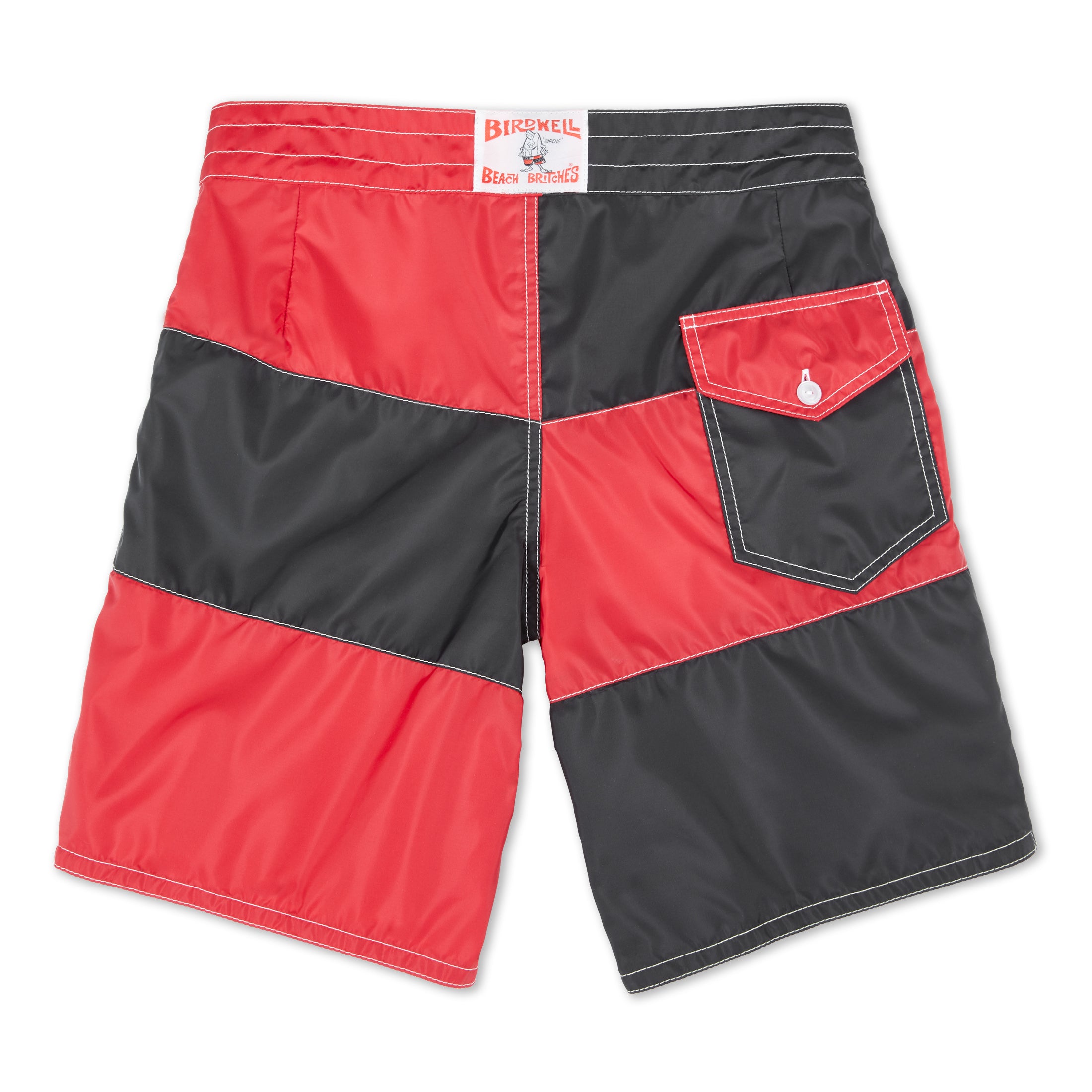 311 Birdie's Own Board Shorts - Black & Red / White | Birdwell