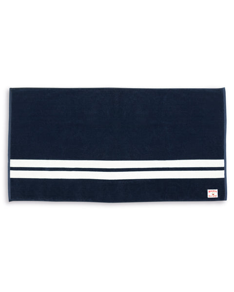 Comp Stripe Beach Towel - Navy/White