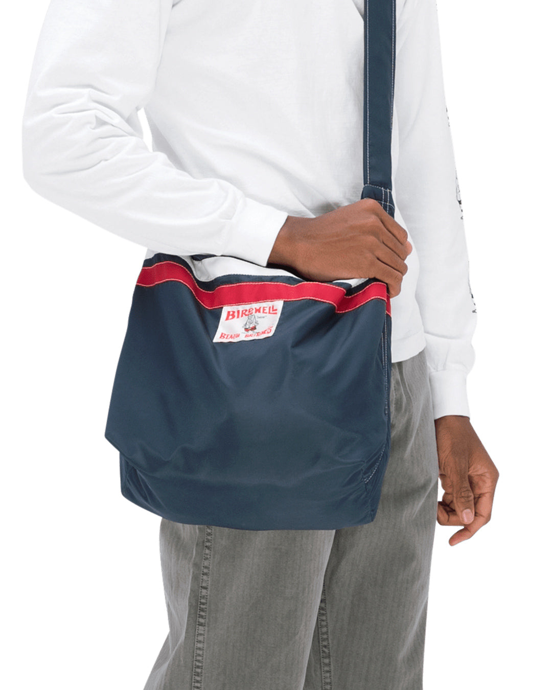 Nylon Tote - Navy & Red | Birdwell Beach Britches